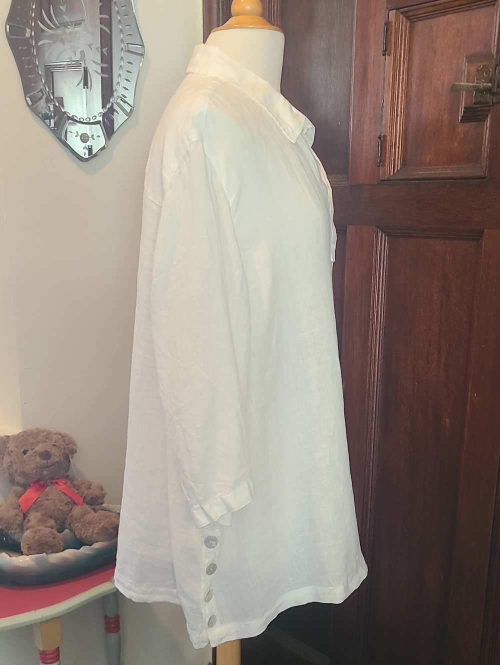 NWT Tahari 100% Linen Tunic Top Size 3x - Picture 5 of 12